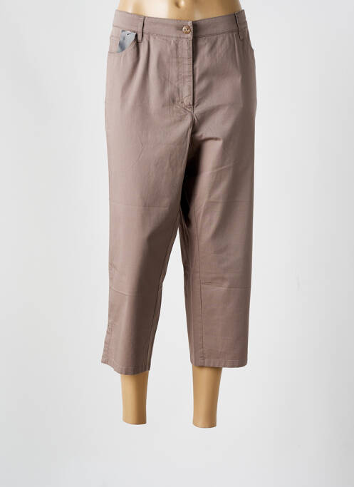 Pantalon trei sferturi maro ZERRES femeie