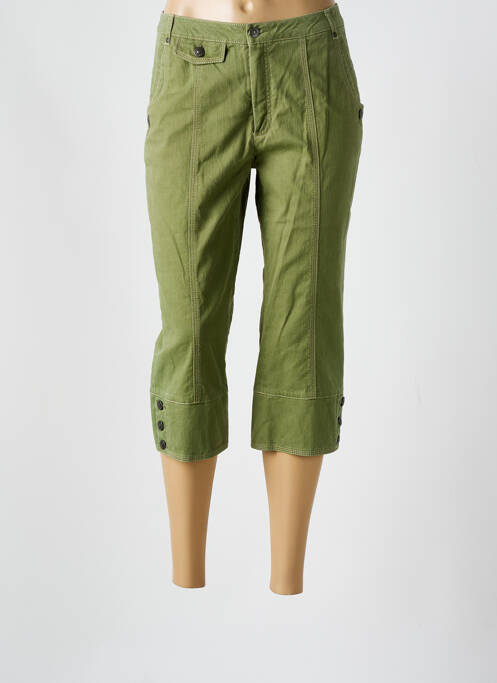 Pantalon trei sferturi verde BRUNO SAINT HILAIRE femeie