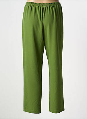 Pantalon drept țesătură crep mărime normală verde KAKIE femme