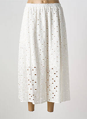 Fustă lungă alb JANE WOOD femeie
