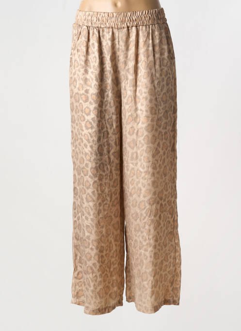 Pantalon larg bej CC FASHION femeie