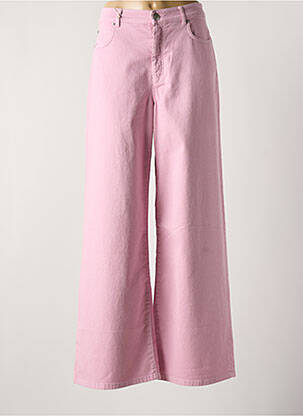 Blugi cu croială largă roz WEEKEND MAXMARA femeie