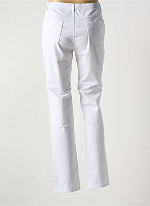 Pantalon slim broderie cu nituri mărime normală alb I.QUING femeie