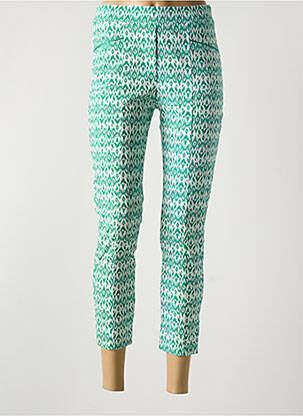 Jegging țesătură poplin mărime normală verde HALOGENE femeie
