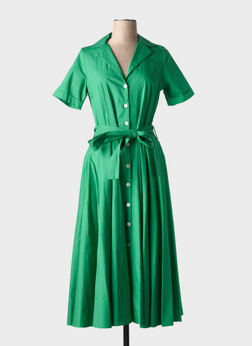 Rochie midi verde COTTONADE femeie