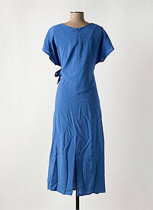 Rochie midi mâneci scurte mâneci scurte albastru SENES femeie