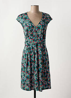 Rochie midi imprimeu floral mâneci scurte verde MAX MARA femeie