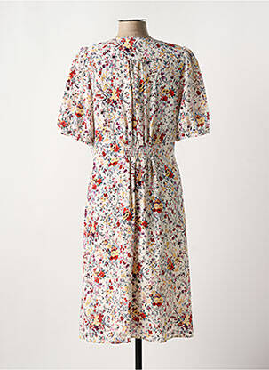 Rochie midi imprimeu floral mâneci scurte alb GERARD DAREL femeie