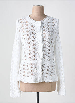 Jachete casual guler rotund alb MARELLA femeie