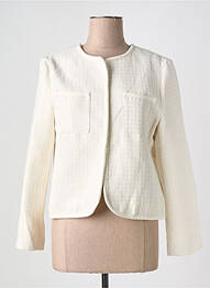 Jachete elegante guler rotund alb SENES femme