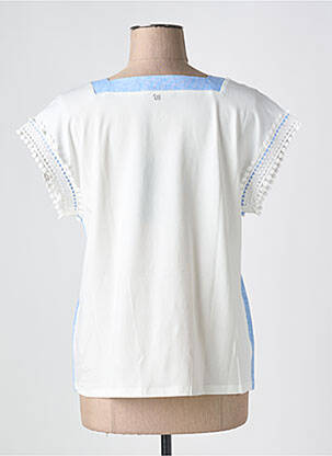 Tricou croială dreaptă mâneci scurte albastru MAX MARA femeie