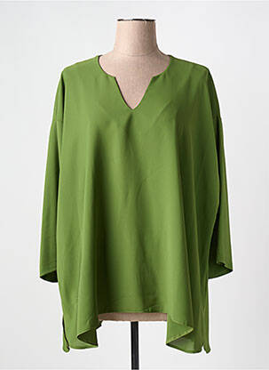 Tunică mâneci lungi verde KAKIE femeie
