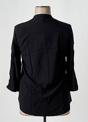 Bluză țesătură poplin mâneci 3/4 negru JAD femeie