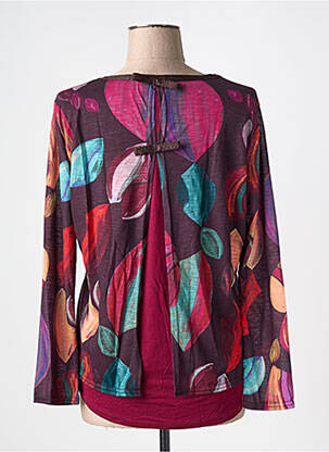 Top imprimeu fantezie mâneci lungi violet VIE NOCTURNE femeie