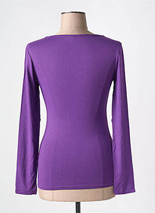 Top croială cambrată mâneci lungi violet RENDEZ-VOUS femeie
