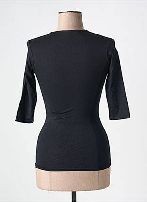 Top croială cambrată mâneci lungi negru RENDEZ-VOUS femeie