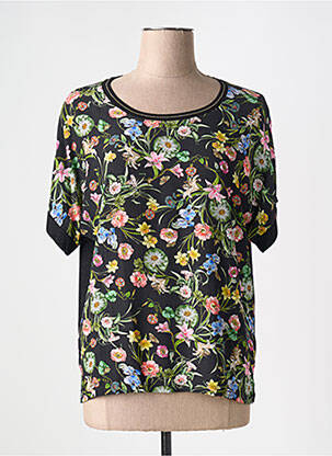 Tricou guler rotund mâneci scurte negru GERARD DAREL femeie