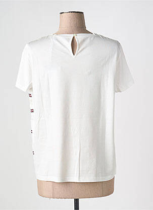 Tricou croială dreaptă mâneci scurte alb WEEKEND MAXMARA femeie