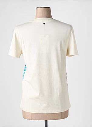 Tricou imprimeu fantezie mâneci scurte bej WEEKEND MAXMARA femeie
