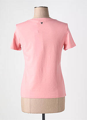 Tricou serigrafie mâneci scurte roz WEEKEND MAXMARA femeie