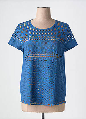 Top țesătură jersey mâneci lungi albastru GERARD DAREL femeie