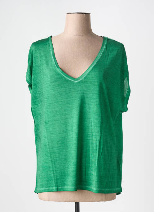 Tricou verde MAJESTIC FILATURES femeie