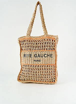 Geantă multibuzunare formă dreptunghiulară portocalie RIVE GAUCHE femeie