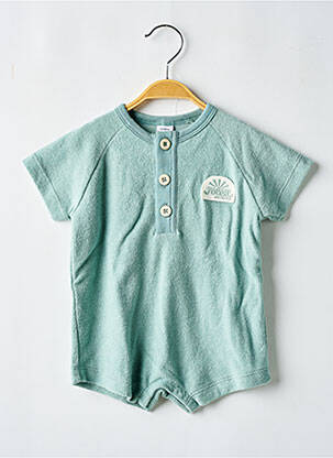 Salopetă pentru bebeluși verde PETIT BATEAU copil