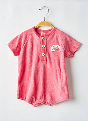 Salopetă pentru bebeluși roz PETIT BATEAU copil