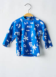 Costum de baie dintr-o singură piesă elasticitate albastru PETIT BATEAU garcon