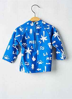 Costum de baie dintr-o singură piesă elasticitate albastru PETIT BATEAU băiat