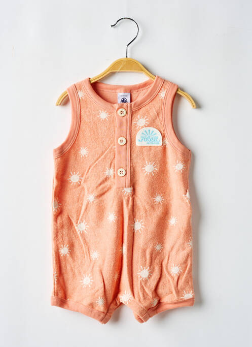 Salopetă pentru bebeluși portocaliu PETIT BATEAU copil