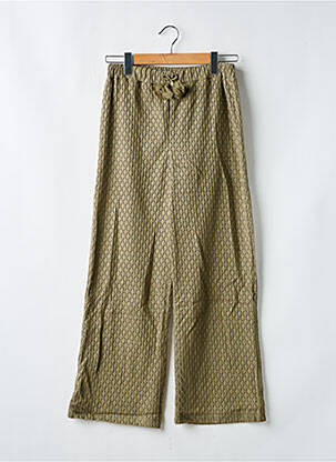 Pantalon drept croială dreaptă talie elastică verde MAYORAL fată