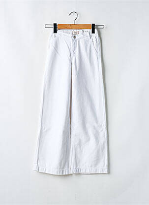 Blugi cu croială largă alb ONLY fată
