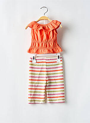 Set pantaloni plasă fină portocaliu MAYORAL fată
