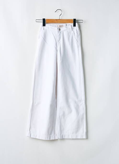 Blugi cu croială largă alb ONLY fată