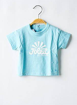 Tricou croială dreaptă mâneci scurte albastru PETIT BATEAU băiat