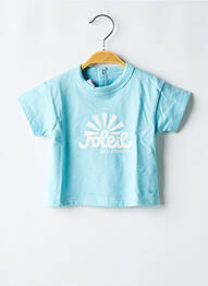 Tricou croială dreaptă mâneci scurte albastru PETIT BATEAU garcon