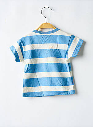 Tricou imprimeu fantezie mâneci scurte albastru PETIT BATEAU băiat