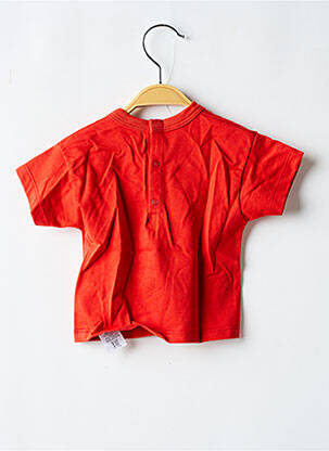 Tricou croială dreaptă mâneci scurte roșu PETIT BATEAU băiat