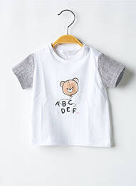 Tricou croială dreaptă mâneci scurte alb MAYORAL fată