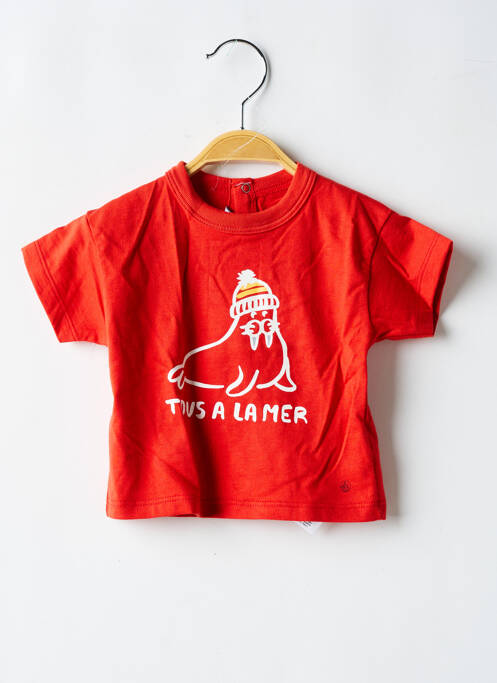 Tricou roșu PETIT BATEAU băiat