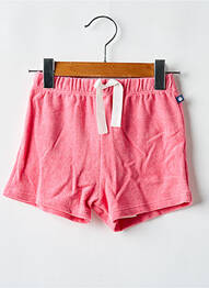 Șort închidere cu legături de legat talie elastică roz PETIT BATEAU fille