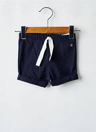 Șort închidere cu legături de legat talie elastică albastru PETIT BATEAU fille