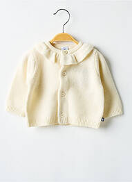 Vestă cu mâneci lungi elasticitate bej PETIT BATEAU enfant