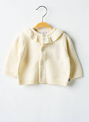 Vestă cu mâneci lungi bej PETIT BATEAU copil