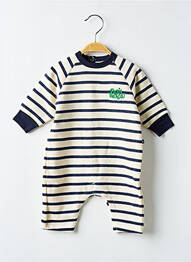 Salopetă-pantalon mâneci lungi mâneci lungi albastru PETIT BATEAU garcon