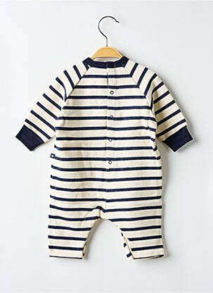 Salopetă-pantalon mâneci lungi mâneci lungi albastru PETIT BATEAU băiat