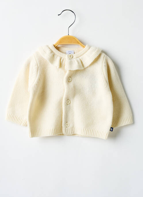 Vestă cu mâneci lungi bej PETIT BATEAU copil