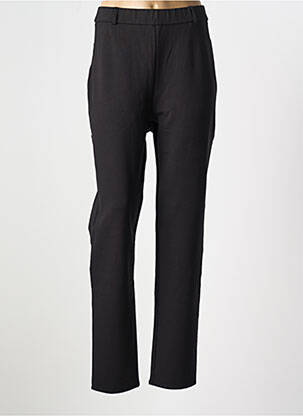Pantalon slim talie elastică mărime normală negru GEVANA femeie